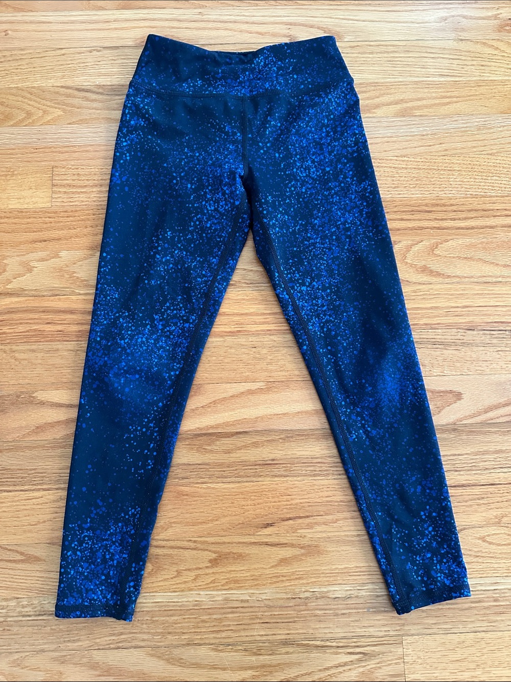 Zella Girls ' Navy Blue Sparkle Leggings Size S 7-8